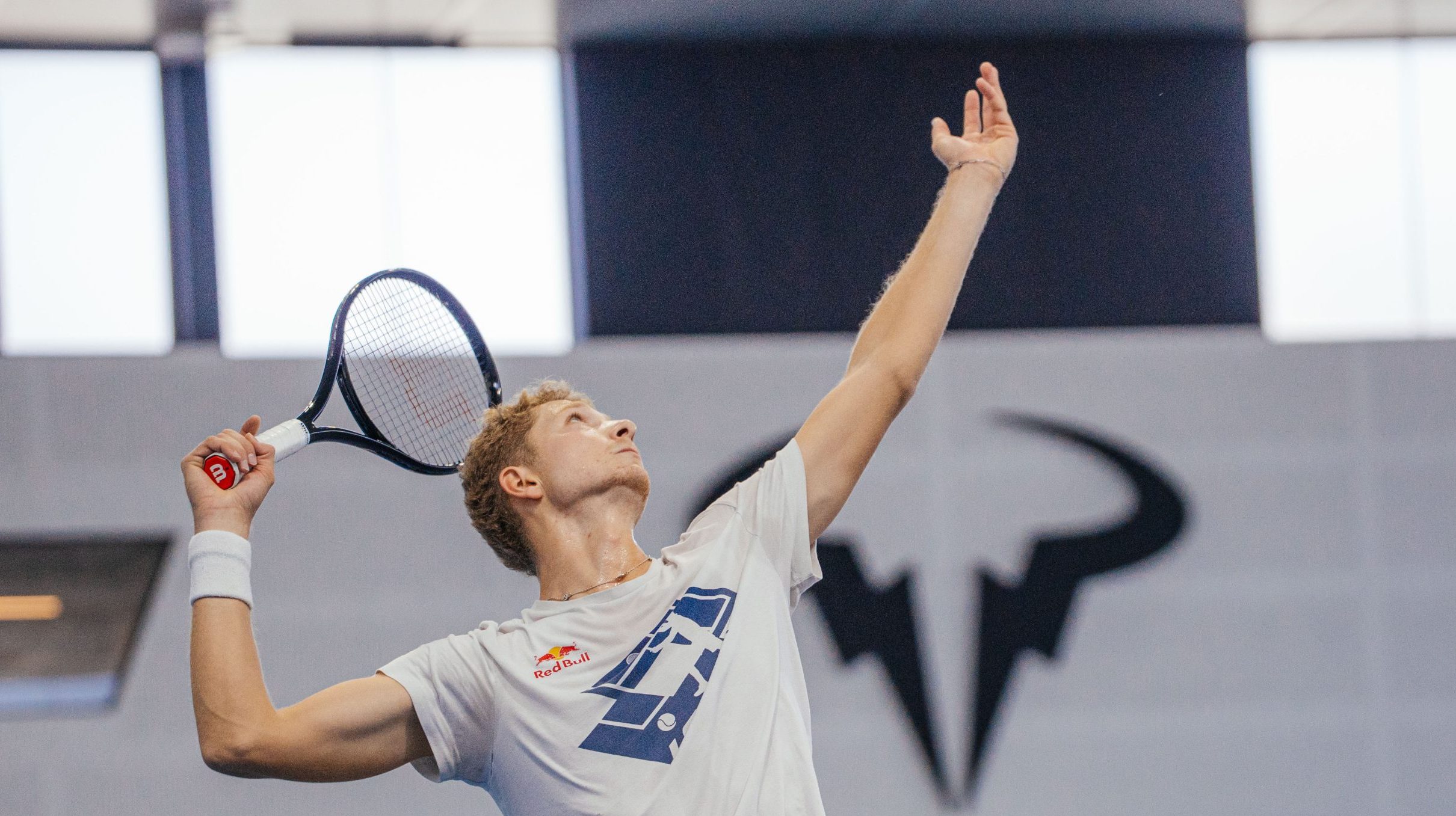 Martín Landaluce, entrenando en la Rafa Nadal Academy by Movistar