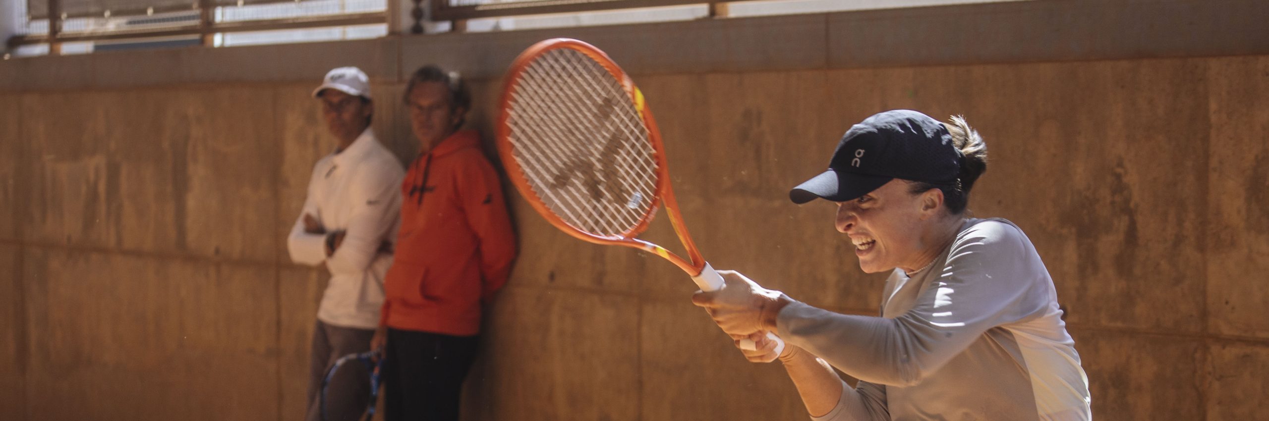 Iga Swiatek, entrenando en la Rafa Nadal Academy 