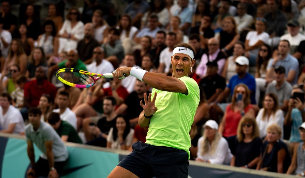 Rafa Nadal during the Rafa Nadal Academy Slam (Photo: @guillaumektr_)