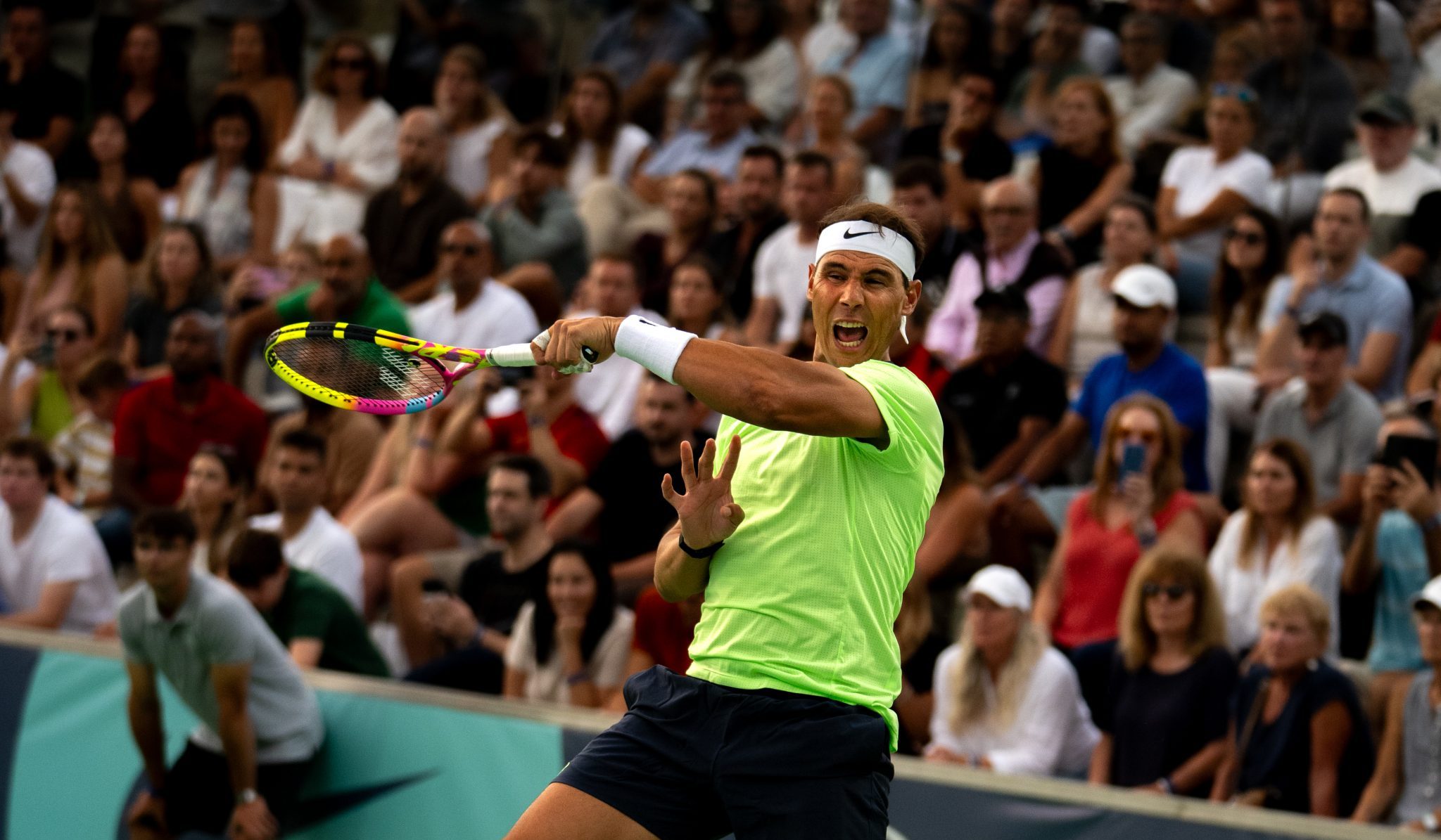 Rafa Nadal, durante el Rafa Nadal Academy Slam